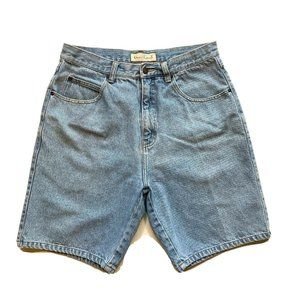 Vintage GreatLand Denim Jean Shorts‎ Mens 32 (31x9) Relaxed Cotton Singapore EUC